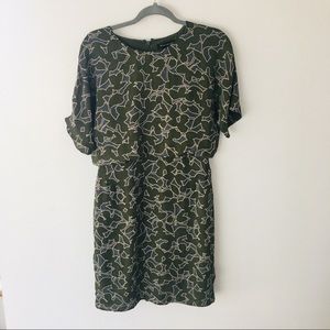 Banana Republic Camouflage Green Pattern Dress